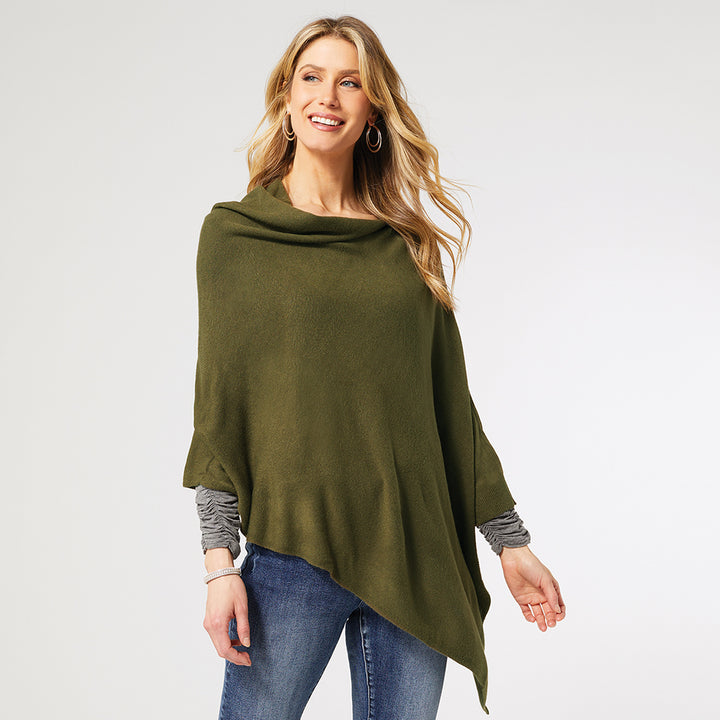 The Lightweight Poncho - Olive