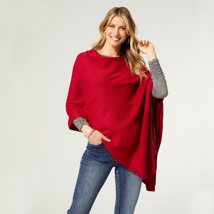 The Lightweight Poncho - Red