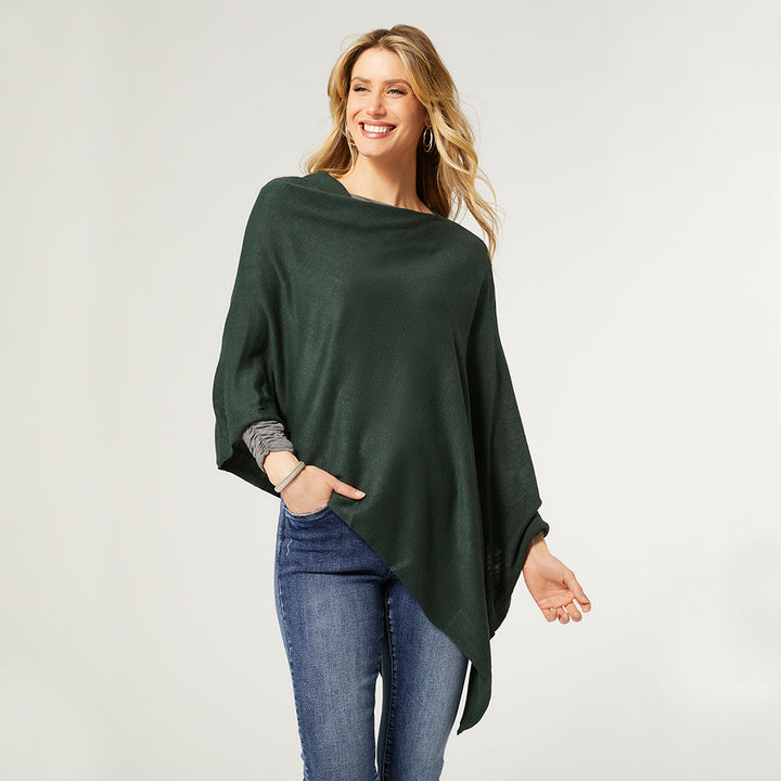 The Lightweight Poncho - Deep Green